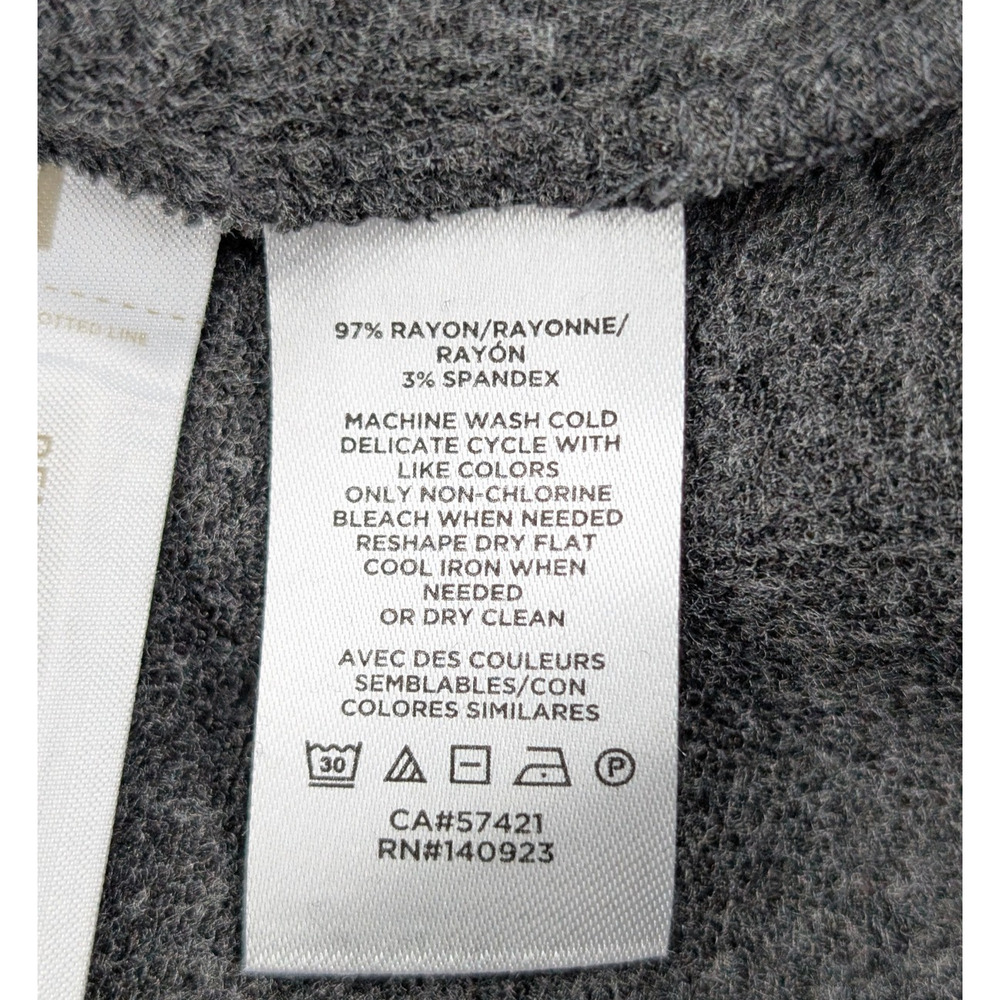Lou & Grey Jumpsuit Womens XL Wide Leg Signature Soft Athleisure Gray Minimalist - Picture 11 of 13